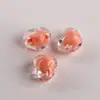 Acrílico 15MM Transparente Colorido Agujero Horizontal Grueso Corazón Abalorio DIY Hecho a Mano Cuentas Cadena de Teléfono Accesorios Piezas