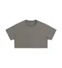 Talla Europea Algodón Puro Estilo Chica Picante Crop Top Holgado Camiseta de Manga Corta para Mujer con Logo, Crop Top con Envío Mismo Día