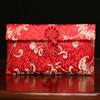 Tecido Brocado de Alta Qualidade Palavra de Bênção Saco Envelope Vermelho Casamento Envelope Vermelho Casamento Cerimônia do Chá Tecido Especial 10.000 Yuan Envelope Vermelho Grande