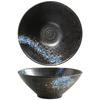 Tazón de Ramen Japonés Tazón Grande para Fideos Tazón Creativo con Forma de Sombrero de Bambú Tazón de Trompeta Tazón para Fideos Tazón para Comer Fideos Instantáneos Vajilla de Cerámica Tazón para Sopa