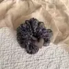 Scrunchie de rede com estampa de leopardo e bolinhas, estilo preguiçoso, fofo e não danifica o cabelo, acessório de cabelo elástico de alta qualidade