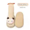 26 Calcetines de Cuero para Bebé Primavera/Verano Calcetines Antideslizantes para Niños Pequeños con Bordes Enrollados Zapatos de Caminar de Dibujos Animados Calcetines de Trampolín con Puntos para Bebés y Niños Pequeños