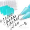 Bico de Confeitar para Decoração de Bolo Conjunto Multiplo Caixa Plástica Conjunto de 72 Peças 83 Ferramentas de Decoração com Bico para Glacê de Bolo