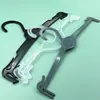 Em Estoque Conjunto de 2 Peças de Plástico Transparente de Camada Dupla para Cabides de Sutiã de Roupa Íntima, Clipes de Tamanho de Plástico Sólido Colorido Impresso para Exibição de Roupas