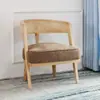 Madeira Maciça Design Simples Móveis Hóspede Restaurante Hotel Escritório de Vendas Quarto Modelo Cadeira de Jantar de Rattan Cadeira de Leitura Cadeira de Lazer