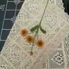 Flores de Lana Terminadas Hechas a Mano, Margaritas, Flores, Flores Tejidas, Flores de Lana, Flores Hechas a Mano, Adornos Florales, Flores Tejidas