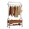 Cabideiro Antigo de Chão Removível Cabide Multifuncional Rack de Armazenamento Cabide de Roupas Doméstico para Quarto