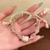 Pulsera de Madera de Durazno y Flor de Durazno Estilo Xiaohongshu, Diseño de Nicho para Mujeres, Alto Valor Estético, Ultradelgada, Pulsera de la Suerte