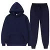 Sudeste Asiático Transfronterizo Primavera y Otoño Talla Grande Holgado Temperamento Casual Con Capucha Color Sólido Manga Larga Sudadera Moda Traje Deportivo