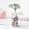 Árvore mini de cristal natural garrafa de vidro cascalho cristal multicristal árvore de cristal fábrica artesanal fornecimento direto atacado