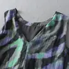 Vestido de tirantes sin mangas con estampado de plantas acuáticas inspirado en la dopamina para mujer, Nuevo estilo vacacional de verano 2026, Vestido largo ligero y holgado