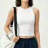 Top Regata de Yoga sem Costura com Bojo, Decote Halter, Lindo Design nas Costas, Corte Justo, Secagem Rápida, Respirável, Top Regata Ajustado, Mesmo Estilo do Oner, Feito Sob Medida