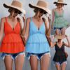 2026 Amazon Mais Vendido Sexy e Estiloso Doce Top Camisola com Decote em V e um Toque Sutil