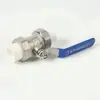 Válvula de Esfera de União PPR Aço Inoxidável 304 Válvula de Interruptor de Fusão a Quente Dupla DN20 6 Pontos Cotação com Impostos Serviço Transfronteiriço
