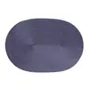 Jogo Americano Oval Fresno 46cm x 31cm Azul Marinho Polipropileno - Lyor