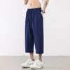 Pantalones Cortos de Verano para Hombre Talla Grande M-XL, Seda de Hielo, Nylon Spandex Alta Elasticidad, Deportivos Transpirables Perforados Casuales