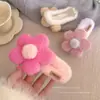 Presilha de Cabelo de Pato de Pelúcia Estilo Novo para Traseira da Cabeça Xadrez Doce Acessório de Cabelo