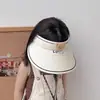 Bonito Sombrero de Sol de Oso para Niños Verano Protección Solar Sombrero de Sol para Exteriores Protección UV para Bebés y Niños Gorra Superior Transpirable