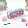 Grupo de Chicas Cazadoras Transfronterizas En Stock Estuche Arcoíris Brillante Estuche Brillante Papelería para Estudiantes Almacenamiento Bolsita para Lápices