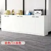 Gabinete bajo de oficina simple con puertas, archivador de piso, gabinete para impresora, gabinete lateral de mampara de oficina