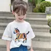 Camisetas Transpirables de Algodón Puro de Manga Corta para Niños y Niñas, Nuevo Estilo de Verano, Cómodas Camisetas de Manga Media para Niños Medianos y Grandes