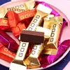 Barra de Oro Chaoda Boda Rojo Dulce Red Social Chocolate 500g Al Por Mayor Dulce Casual Manteca de Cacao