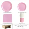 Set de Vajilla para Fiesta Transfronteriza Platos de Papel Desechables Vasos de Papel Servilletas de Papel Set de Amazon Suministros para Bodas Cumpleaños