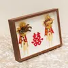 Broche, Corsage, Porta-Retrato com Armazenamento, Lembrancinha de Casamento, Decoração, Coleção de Corsages do Noivo e da Noiva, Porta-Exibição, Artigos para Casamento