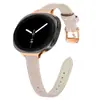 Adequado para pulseira de couro nova do Samsung Watch 8/9, pulseira de relógio de couro de cauda pontiaguda universal para Watch 8 Classic