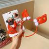 Pinza para el pelo de estrella roja de Año Nuevo y Navidad, pinza lateral de bola de pelo para flequillo, accesorios para el pelo para vestirse