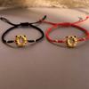 Pulseira de Tigre para Mulheres, Design de Nicho, Pulseira de Amizade, Estilo Trançado para Casais, Versátil