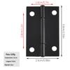 Jingmao hardware novo chinês 1.5 polegadas dobradiça caixa de presente pintado embalagem de ferro preto 38 * 24mm