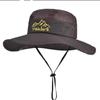 Chapéu de Pescador Respirável de Montanha para Homem Verão Outdoor Montanhismo Protetor Solar Chapéu de Sol Versátil Casual Chapéu de Pesca