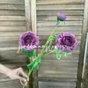 Flor Artificial de Lótus de 3 Cabeças Decoração de Casa Estilo Escandinavo Ins Enfeites Flor Artificial de Rosa Chá de 3 Cabeças Rosa Feliz