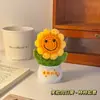 Decoração de Mesa Girassol Enfeites Artesanais Decoração de Escritório Flor Tecida Produto Acabado Presente de Aniversário para Mulheres Novo Estilo