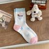 Calcetines de media longitud con diseño de salchicha de cachorro para mujer, modernos calcetines Zhuji para primavera, verano y otoño, japoneses, bonitos, para niñas.