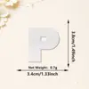 Parches bordados de letras y números con lentejuelas blancas más vendidos transfronterizos, adhesivo termofusible para decoración de ropa, sombreros y embalaje