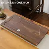 Bandeja de té de madera maciza Bandeja de té para el hogar Tipo de drenaje Juego de té Kung Fu Mesa de té Mar de té Platillo Pequeño Al por mayor