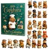 Calendario de cuenta atrás de Navidad 2026 transfronterizo, caja sorpresa, mini colgante de marmota, caja de regalo de calendario de Navidad