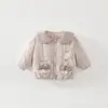 Nova Jaqueta de Algodão Infantil Classe A Outono e Inverno Jaqueta Acolchoada Grossa para Bebê Casaco de Algodão Estilo Coreano Roupas de Algodão para Meninas