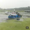 Equipo de limpieza de desechos flotantes de superficie de descarga frontal y trasera totalmente automático Barco barredor de basura de río Barco cortacésped