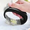 Acero Inoxidable 304 Artefacto para Prensado de Ajo Agitar Tono Bomba Manual Doméstica de Ajo Anillo de Cocina Jengibre Jugo de Ajo Ajo Encurtido Recogedor de Ajo