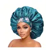 Sombrero de Verano Transfronterizo de Seda Simulada, Gorro de Dormir Adulto Estilo Étnico, Sombrero con Visera Ancha Elástico con Estampado para Protección Solar
