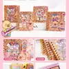 Cuaderno de espiral Sanrio 100K de dibujos animados con diseño hueco, Cuaderno rayado, Cuaderno portátil