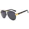 Suministro directo de fábrica de gafas de sol polarizadas para hombres y mujeres, gafas de sol de moda para conducir, protección solar de metal 2023, protección UV