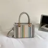 Bolsas de nicho de alta qualidade para mulheres 2026 nova moda primavera bolsa transversal super vendida bolsa de mão tecida bolsa quadrada pequena