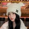 Ganga Especial Gorro de Punto de Celebridad de Internet Gorro de Invierno Cálido y a Prueba de Viento Gorro de Invierno para Mujer Lindo Gorro con Protección para las Orejas Gorro para Mujer