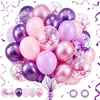 Set de Globos Transfronterizo 60 Piezas Venta al por Mayor en Amazon Accesorios de Decoración de Cumpleaños Set de Globos Flotantes de Helio