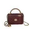 Bolso Pequeño Cuadrado Nuevo de Otoño e Invierno para Mujer, Bolso de Mano Versátil con Cadena Texturizada, Bolso de Hombro Cruzado Acolchado de Moda Estilo Pequeño Fragante