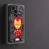 Marvel aplica Manzana 14Q 13plus marca XR Hombre de Hierro XS Hombre Araña X Piel Sentido 12 AliExpress